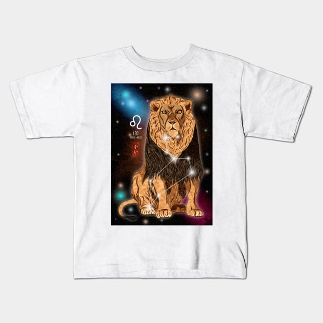 Leo Kids T-Shirt by Thor Reyes